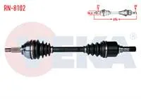 KOMPLE AKS SOL ON UZUNLUK 694mm RENAULT TRAFIC II 2.0 DCI 2001-2014 / OPEL VIVARO (X83) 2.0 CDTI 2015-