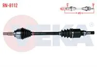 KOMPLE AKS SOL ON RENAULT LAGUNA III (BT0/1) 1.5 DCI 5 VITES M-T SANZIMAN UZUNLUK 692mm 2007-