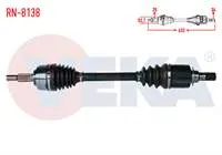 KOMPLE AKS SOL ON RENAULT FLUENCE (L30) 1.5 DCI 6 VITES A-T UZUNLUK 632 mm 2009-