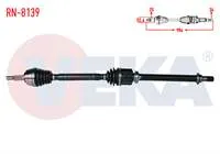 KOMPLE AKS SAG ON RENAULT FLUENCE (L30) 1.5 DCI 6 VITES A-T UZUNLUK 984 mm 2009-