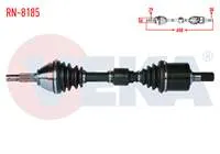 KOMPLE AKS SOL ON RENAULT KOLEOS (HY_) 2.0 DCI A-T UZUNLUK 650mm 2008-2014