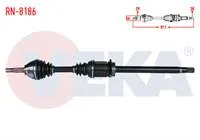 KOMPLE AKS SAG ON RENAULT KOLEOS (HY_) 2.0 DCI A-T UZUNLUK 971mm 2008-2014