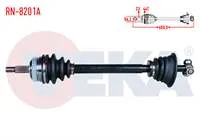 KOMPLE AKS SOL ON RENAULT SCENIC I (JA) 1.6i 16v M-T ABSLI 44 DIS UZUNLUK 658,50mm 1999-2003