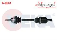KOMPLE AKS SAG ON LAND ROVER FREELANDER (LN) 2.0 TD M-T ABSLI 60 DIS UZUNLUK 592mm 1998-2007