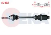 KOMPLE AKS SOL ON SUZUKI ALTO I (EC) 0.8  UZUNLUK 534,5mm 1986-1993