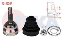 AKS KAFASI SOL-SAG ON DIS TOYOTA COROLLA (_E12_) 1.4 D-4D ABSLI 48 DIS 24×26X58 UZUNLUK 156,5 mm 2002-2007