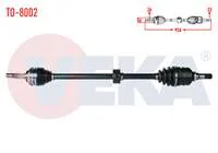 KOMPLE AKS SAG ON TOYOTA COROLLA (_E10_) 1.6i UZUNLUK 926mm 1992-1997
