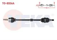 KOMPLE AKS SAG ON TOYOTA COROLLA (E15_) 1.4 D-4D  UZUNLUK 945mm 2007-2012