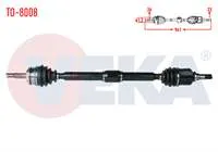 KOMPLE AKS SAG ON TOYOTA COROLLA (E15_) 1.6 VVT-I  UZUNLUK 941mm 2007-2012