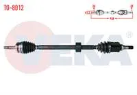 KOMPLE AKS SAG ON TOYOTA COROLLA 1.4 D-4D M-T UZUNLUK 938 mm 2012-