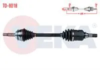 KOMPLE AKS SOL ON TOYOTA YARIS (P9) 1.4 D-4D M-T UZUNLUK 655mm 2006-2010