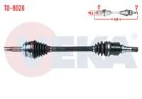 KOMPLE AKS SOL ON TOYOTA YARIS (P9) 1.4 D-4D UZUNLUK 658mm 2006-2010
