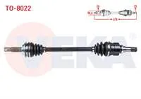KOMPLE AKS SOL ON TOYOTA YARIS (P9) 1.0 VVT-I M-T UZUNLUK 670mm 2006-2010