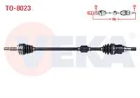 KOMPLE AKS SAG ON TOYOTA YARIS (P9) 1.0 VVT-I M-T UZUNLUK 884mm 2006-2010