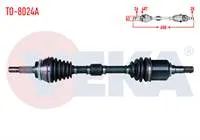 KOMPLE AKS SOL ON TOYOTA VERSO (ZER_, ZZE12_, R1_) 1.6 A-T/M-T ABSLI 48 DIS UZUNLUK 650mm 2004-2009