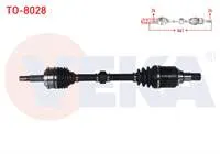KOMPLE AKS SOL ON TOYOTA C-HR (_X1_) 1.8 Hybrid UZUNLUK 661 mm 2016-