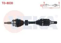 KOMPLE AKS SOL ON UZUNLUK 613mm TOYOTA VERSO (R2) 2.0 D-4D M-T 2009-