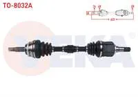 KOMPLE AKS SOL ON ABSLI 48 DIS UZUNLUK 632mm TOYOTA COROLLA (_E12_) 1.4 D-4D M-T 2002-2007