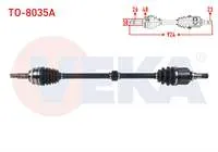 KOMPLE AKS SAG ON UZUNLUK 924mm ABSLI 48 DIS TOYOTA AVENSIS 1.6 VVT-I 2000-2008