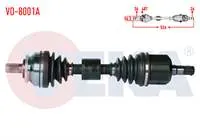 KOMPLE AKS SOL ON VOLVO S60 2.0 T A-T ABSLI 48 DIS UZUNLUK 526 mm 2000-2010