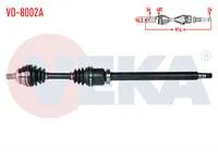 KOMPLE AKS SAG ON VOLVO S60 2.0 T A-T ABSLI 48 DIS UZUNLUK 974 mm 2000-2010