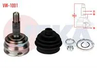 AKS KAFASI SOL-SAG ON DIS VOLKSWAGEN GOLF I (17) 1.1  22×30X50 UZUNLUK 130 mm 1974-1985