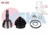 AKS KAFASI SOL-SAG ON DIS VOLKSWAGEN POLO (9N_) 1.4i 16v  22×30X51,5 UZUNLUK 131,9 mm 2001-2012