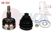 AKS KAFASI SOL-SAG ON DIS 38×27X63 UZUNLUK 168mm VW TRANSPORTER V 1.9 TDI 2003-2011 / TRANSPORTER VI 2.0 TDI 2011-