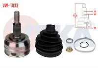 AKS KAFASI SOL-SAG ON DIS VOLKSWAGEN TRANSPORTER V (7HA,7HH,7EA,7EH) 2.5 TDI  38×29X63 UZUNLUK 172,5 mm 2003-2011