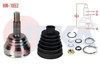 AKS KAFASI SOL-SAG ON DIS VOLKSWAGEN POLO (6N2) 1.4 TDI 22×30X53 UZUNLUK 138.50mm 1999-2001