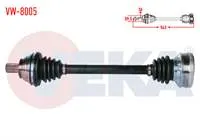 KOMPLE AKS SOL ON VOLKSWAGEN GOLF V (1K1) 1.6i M-T UZUNLUK 543mm 2003-2009