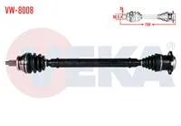 KOMPLE AKS SAG ON VOLKSWAGEN POLO (9N_) 1.4 TDI M-T UZUNLUK 759mm 2001-2012
