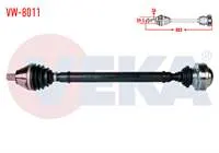KOMPLE AKS SAG ON VOLKSWAGEN CADDY III (2KA,2KH,2CA,2CH) 1.9 TDI BJB M-T UZUNLUK 803mm 2004-2010
