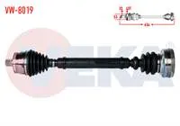 KOMPLE AKS SAG ON VOLKSWAGEN PASSAT (3B2) 1.8 T ABSLI 45 DIS UZUNLUK 634mm 1996-2000