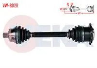 KOMPLE AKS SOL ON VOLKSWAGEN PASSAT (3B2) 1.9 TDI A-T ABSLI 45 DIS UZUNLUK 527mm 1996-2000