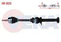 KOMPLE AKS SAG ON VOLKSWAGEN TRANSPORTER VI 2.0 TDI M-T 140 HP UZUNLUK 880mm 2011-