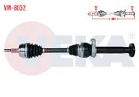 KOMPLE AKS SAG ON VOLKSWAGEN TRANSPORTER VI 2.0 TDI M-T UZUNLUK 883mm 2015-