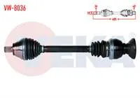 KOMPLE AKS SAG ON VOLKSWAGEN TIGUAN (5N_) 2.0 TDI 6 VITES A-T 4 MOTION UZUNLUK 605mm 2007-2016