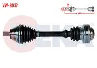 KOMPLE AKS SOL ON VOLKSWAGEN GOLF V (1K1) 2.0 TDI M-T 6 ILERI CFFB UZUNLUK 491mm 2003-2009