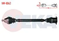 KOMPLE AKS SAG ON VOLKSWAGEN GOLF V (1K1) 2.0 TDI A-T CIFT KAVRAMA 6 ILERI BMA,BMP UZUNLUK 755mm 2003-2009