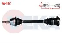 KOMPLE AKS SOL ON VOLKSWAGEN GOLF IV (1J1) 1.6i 16v (BCB) M-T UZUNLUK 546mm 1997-2005