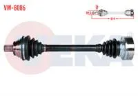 KOMPLE AKS SOL ON VOLKSWAGEN GOLF VI (5K1) 1.6 TDI 5 ILERI M-T UZUNLUK 519mm 2008-2013