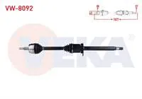 KOMPLE AKS SAG ON VOLKSWAGEN TRANSPORTER VI 2.0 TDI 140 HP A-T UZUNLUK 1027mm 2009-