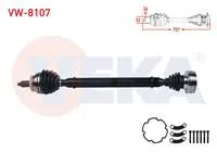 KOMPLE AKS SAG ON VOLKSWAGEN POLO (9N_) 1.4 TDI M-T UZUNLUK 757 mm 2001-2012/ SEAT CORDOBA 2002-2009/SKODA FABIA 1999-2007/ FABIA II 1.4 TDI 2006-2015/ ROOMSTER 1.4 TDI 2006-