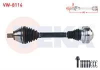 KOMPLE AKS SOL ON UZUNLUK 495mm VOLKSWAGEN GOLF V (1K1) 1.4 TSI A-T 2003-2009/ JETTA III (1K2) 1.4 TSI A-T 2005-2010/ GOLF PLUS (5M1) 1.4 TSI 2006-2008