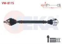 KOMPLE AKS SAG ON UZUNLUK 764mm VOLKSWAGEN GOLF V (1K1) 1.4 TSI A-T 2003-2009/ JETTA III (1K2) 1.4 TSI A-T 2005-2010/ GOLF PLUS (5M1) 1.4 TSI 2006-2008