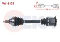 KOMPLE AKS SOL ON UZUNLUK 500mm VOLKSWAGEN POLO (AW1) 1.0 TSI DSG 2017-/ SEAT IBIZA V (KJ1) 1.0 TSI DSG 2017- / SKODA KAMIQ (NW4) 1.0 TSI DSG 2019-
