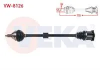 KOMPLE AKS SAG ON UZUNLUK 778mm VOLKSWAGEN POLO (AW1) 1.0 TSI DSG 2017-/ SEAT IBIZA V (KJ1) 1.0 TSI DSG 2017- / SKODA KAMIQ (NW4) 1.0 TSI DSG 2019-