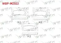 FREN BALATA ARKA IKAZLI MAZDA 323 V 1.5i 16v - 1.8i 16v 1994-1998 / MX-5 I 1.6i 16v - 1.8 1990-1998