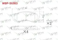 FREN BALATA ON IKAZLI SUBARU IMPREZA 1.5 - 1.6i 2000-2012 / FORESTER 2.0 2008- / OUTBACK 2.0 D 2009- / LEGACY V 2.0i 2009-2014
